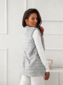 Women\'s fur vest, light gray 02114 - Online store - Boutique